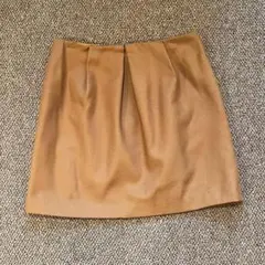 Spick & Span ウール キャメル コクーンミニスカート