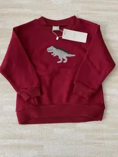 プティマイン　恐竜刺繍　トレーナー