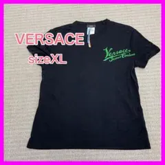 【綺麗】ヴェルサーチ 半袖 Tシャツ レーヨン 黒のサムネイル