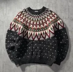 レア✨　ニットセーター ノルディック 総柄 　【3/20まで値下げ！！！】