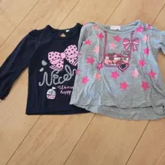 長袖Tシャツ2枚セット（ネイビー・グレー）