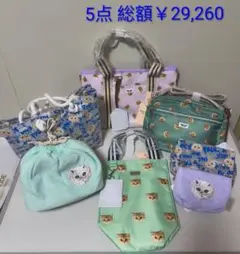 ② PAUL & JOEアクセソワ バック他5点 セット 福袋 新品未使用 猫