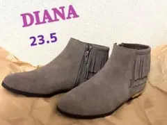 フリンジ付きショートブーツ　DIANA