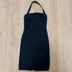 QUEENS COURT 黒ホルタータイトワンピース クイーンズコート