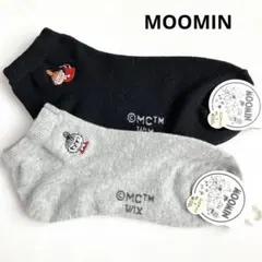 【MM26】ムーミン リトルミイ ワンポイント刺繍 スニーカーソックス 2足のサムネイル