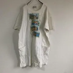 ディズニー ミッキー ヴィンテージ風 プリントTシャツ オフホワイト