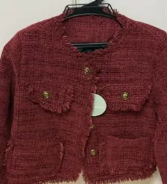 フォーマルツイードジャケット レッド