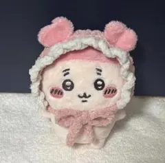 在庫ラスト ハンドメイド ちいかわ おすわりぬいぐるみ ボンネット ピンク