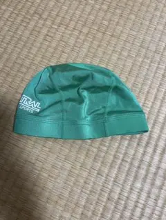 【新品未使用】セントラルスポーツ スイミングキャップ緑 Ｌサイズ