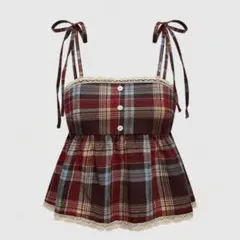 チェック柄キャミソール　shein