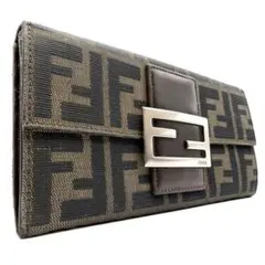 極美品✨ FENDI ズッカ柄 長財布 FF マンマ フラップ キャンバス 総柄のサムネイル