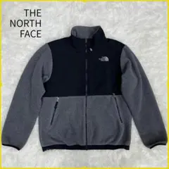 《美品》ザノースフェイス デナリジャケット キッズ 140／160 黒／グレー