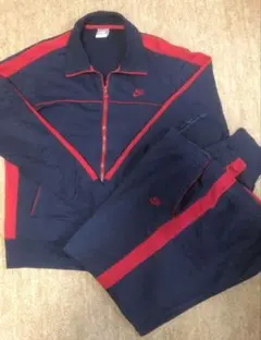 【上下】Nike ナイキ スウェット ネイビー/レッド XL