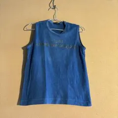 tricot COMME des GARCONS ロゴ タンクトッ藍染のサムネイル