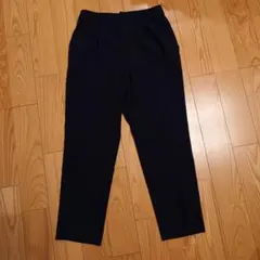 anySisエニシス ネイビー スラックス センタープレス