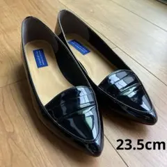 《週末限定値下げ中》マッキントッシュ　レインパンプス　23.5cm エナメル黒のサムネイル
