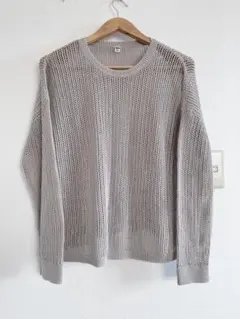 【極美品✨】メッシュクルーネックセーター UNIQLO レディース