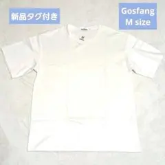 超美品 Gosfang ゴスファング メンズ Tシャツ 半袖 ホワイト 無地 白
