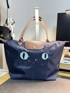 希少・限定モデル LONGCHAMP ル・プリアージュ Miaou L ネイビー