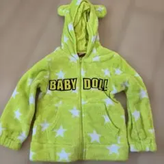 BABY DOLL 蛍光イエロー パーカー 100cm
