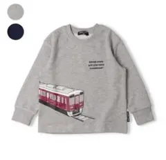 hungryheart 阪急電車プリント裏毛トレーナー