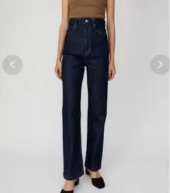 MOUSSY HW STRETCH STRAIGHT ハイウエストデニム