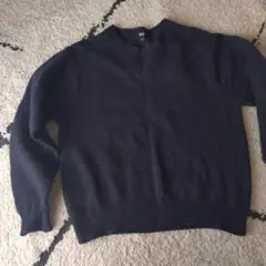 UNIQLO　ネイビー ウール混合 セーター 長袖S