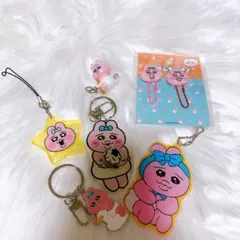 おぱんちゅうさぎ キーホルダー5個＋クリップ セット売り