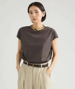 カオス　フレンチスリーブ Tシャツ カーキブラウンのサムネイル