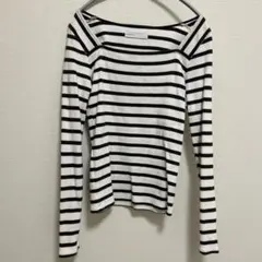 NOBLE 長袖ストライプトップス