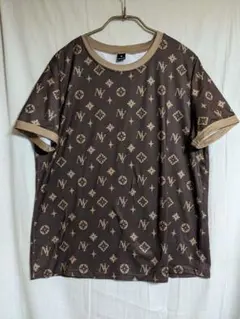 本日限定セール新品Franclia モノグラム柄半袖Tシャツ ブラウン　ゆったりのサムネイル