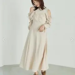 MAJESTIC LEGON オープンショルダードッキングワンピ