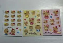 日焼けキティ シール　３枚セット