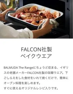 BALMUDA The Range FALCON社製 Bakeware 新品のサムネイル