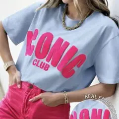 新品未使用 ICONIC CLUB ロゴ刺繍 Tシャツ