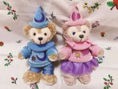 ぬいぐるみバッジ　ダッフィー　シェリーメイ　ディズニーシー10周年