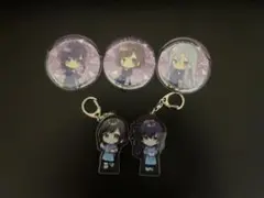 ニーゴ　ローソンコラボ缶バッジキーホルダーセット