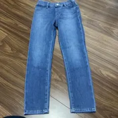 UNIQLO 120cmデニムブルー ストレートパンツ