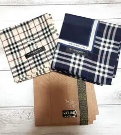 【未使用】CELINE　BURBERRY　ハンカチセット
