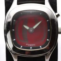 レア FOSSIL BigTic 赤文字盤 Y2K ヴィンテージ メンズ 腕時計のサムネイル