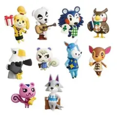 チョコエッグ　どうぶつの森　あつ森　フィギュア　しずえ　ジュン　ももこ　とたけけ