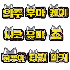 【オーダーページ・購入前コメント要】ネームボード　反射シート　&TEAMのサムネイル
