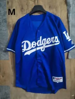 マジェスティック MLB ドジャース ジャージ ユニフォーム　背番号なしM