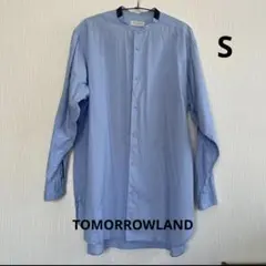 TOMORROWLAND バンドカラーシャツ ライトブルー Sのサムネイル