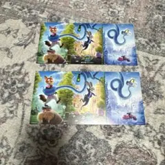 映画 ズートピア２　映画特典 限定ビジュアル パノラマボード　2枚セット