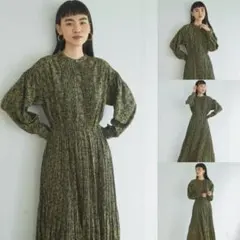 Audrey and John Wad フラワープリント ロングワンピースのサムネイル