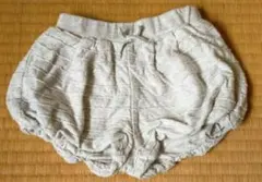 【まとめ売り可】ユニクロ ベビーブルマ かぼちゃパンツ 80cm グレー 女の子