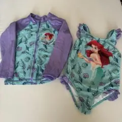 アリエル 水着とラッシュガードセット 100cm 4T