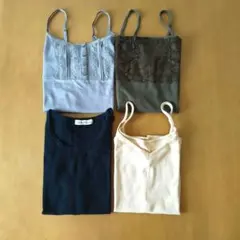 キャミソール・ノースリーブ4枚まとめ売り