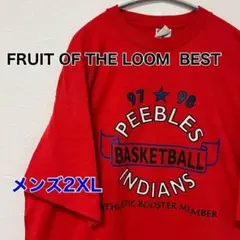KA57【US輸入】FRUIT OF THE LOOM　Tシャツ【メンズ2XL】